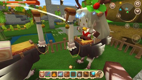 迷你世界怎么骑鸵鸟鞍