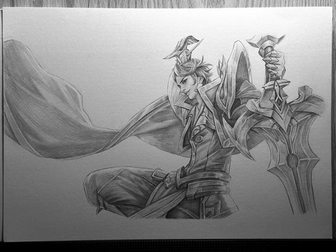 王者荣耀人物怎么画