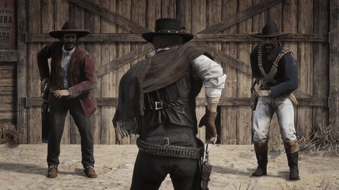 荒野大镖客2怎么拔枪