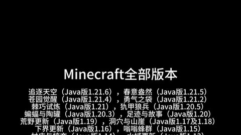 我的世界都有什么版本[图1]